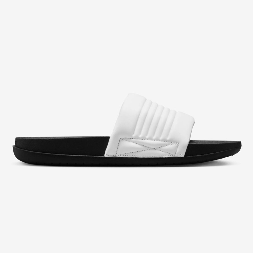 Men's Nike Offcourt Adjust Slide in Summit White/ Black - Picture 5 of 5